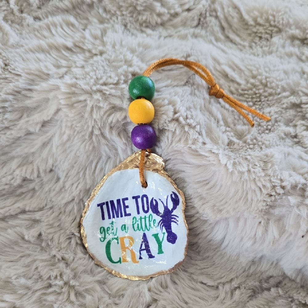 Oyster Ornament with Fun Message
